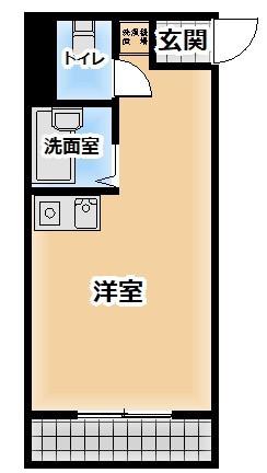 シャトレヴェール守口(ワンルーム/4階)の間取り写真