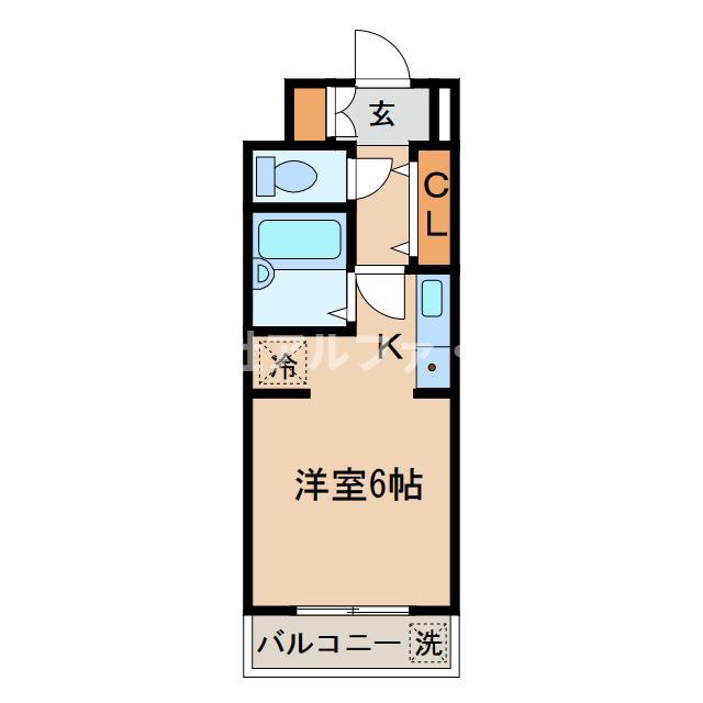 アムールコウキ(1K/3階)の間取り写真
