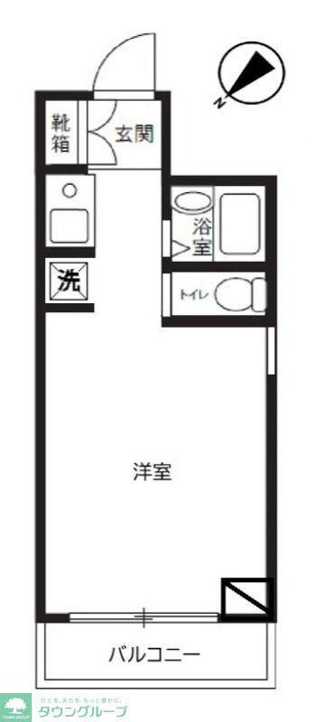 ウィンベルソロ西川口第10(ワンルーム/8階)の間取り写真