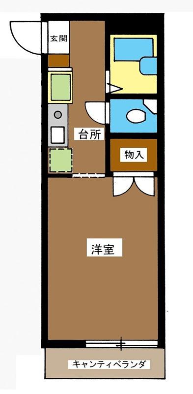 MAISON TS(1K/2階)の間取り写真