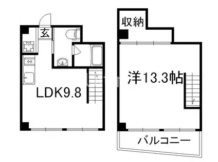 G-DESIGN京都西院(1LDK/1階)の間取り写真