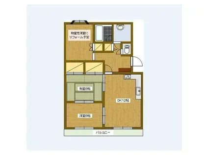 ピュアツネフジ(3LDK/3階)の間取り写真