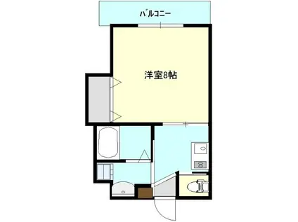 COCOON41(1K/1階)の間取り写真