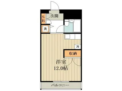 KEEP L 武蔵小金井(ワンルーム/4階)の間取り写真