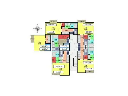 アークシティ霞ヶ関(1K/1階)の間取り写真