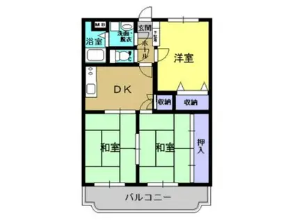 エンプロイ末吉(3DK/1階)の間取り写真