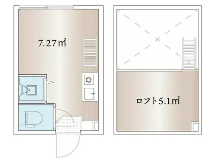 アーバンテラス南元町(ワンルーム/1階)の間取り写真