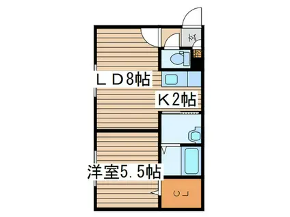 CALIMERO (1LDK/3階)の間取り写真