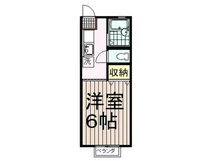 デザインリフォームアパート -筑波ユニバーサイド -(1K/1階)の間取り写真