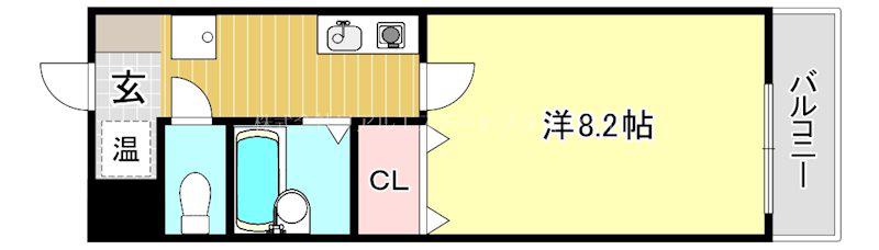 メゾンドムラジII(1K/1階)の間取り写真