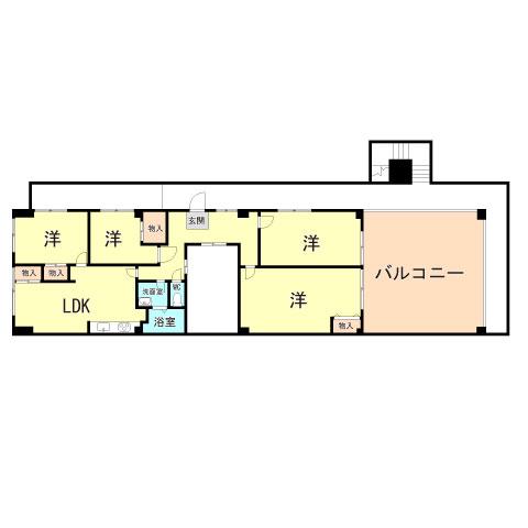 UC魚の棚(4LDK/4階)の間取り写真