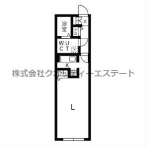 MODULOR南円山(1K/4階)の間取り写真