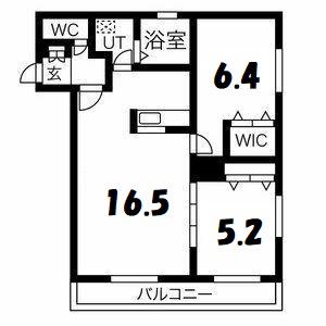 マルシェアンサンブル(2LDK/3階)の間取り写真