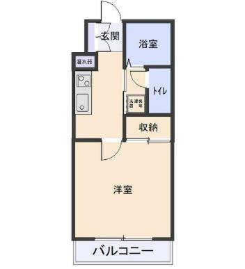 ヴィンダーバール愛(1K/5階)の間取り写真