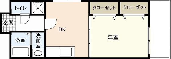 CUBICLE・F(1DK/11階)の間取り写真