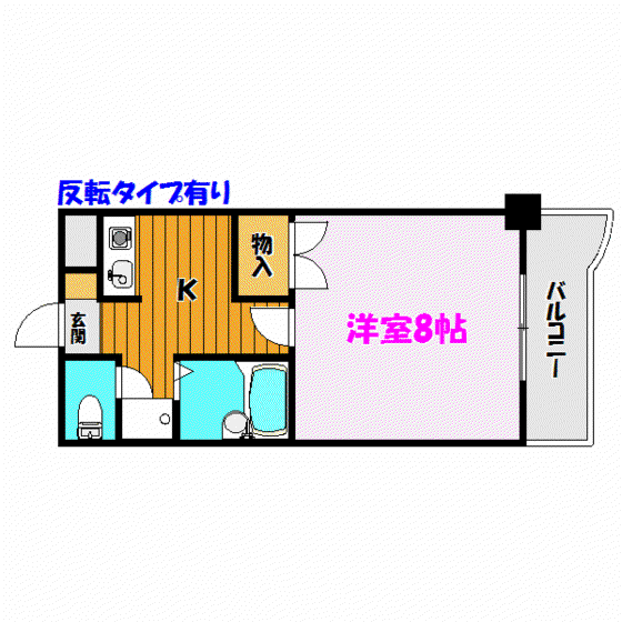 ロイヤルプラザ郡山(1K/5階)の間取り写真