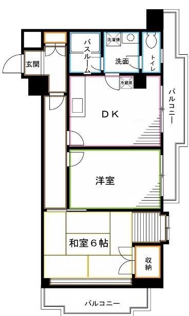 DR-HOMES荻窪(2DK/2階)の間取り写真