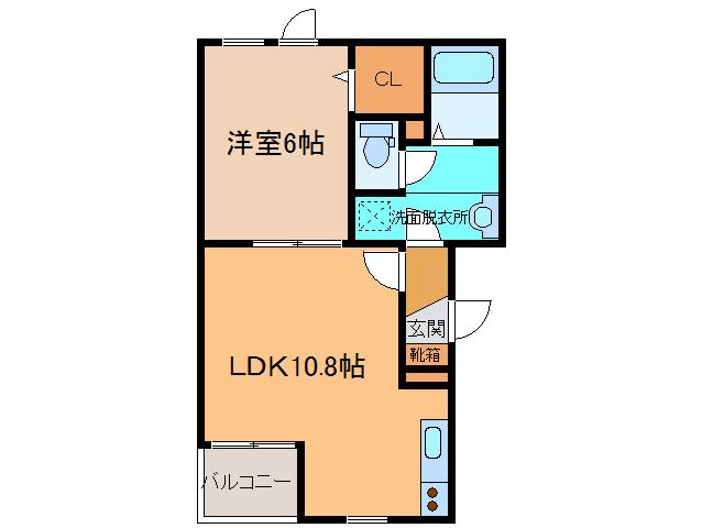 EAGLEVIII(1LDK/2階)の間取り写真