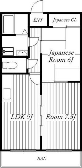 21ST.CENTURY(2LDK/3階)の間取り写真