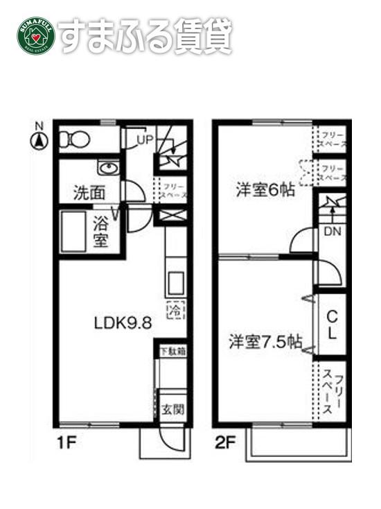 FORSIGHT OZONO II(2LDK/1階)の間取り写真