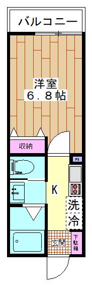 MAISON DE KUU(1K/3階)の間取り写真