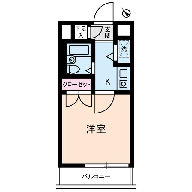 ダイホープラザ大塚II(1K/4階)の間取り写真