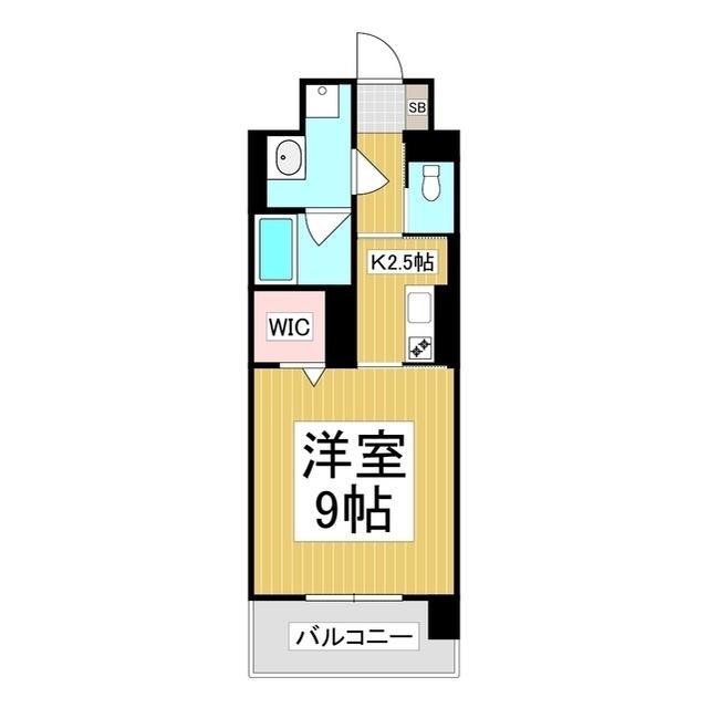 コンフォーティア広丘吉田III A棟(1K/4階)の間取り写真