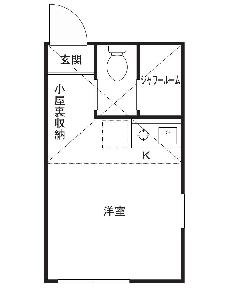 ユナイト菅キャロライン(ワンルーム/1階)の間取り写真