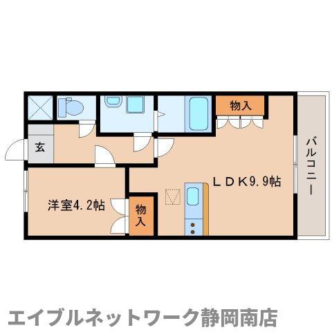 コンフォール(1LDK/1階)の間取り写真