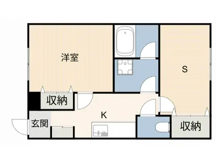 ハイツ新渡場A棟(2DK/1階)の間取り写真