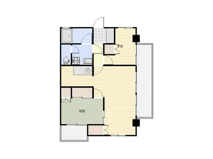 阿部ロイヤルハイツ(2LDK/5階)の間取り写真