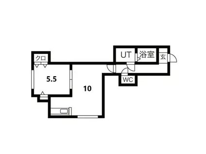 サンテラス稲積公園V(1LDK/2階)の間取り写真