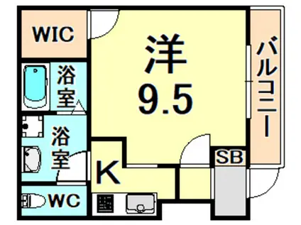 FONTE(1K/1階)の間取り写真