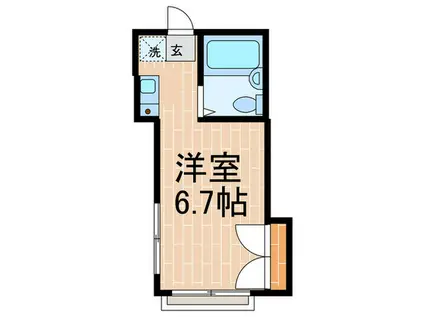 マサキハイツ(ワンルーム/1階)の間取り写真