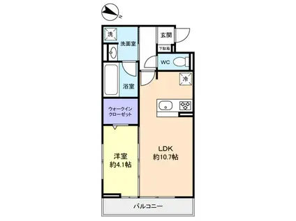 JYUTO習志野台II(1LDK/3階)の間取り写真