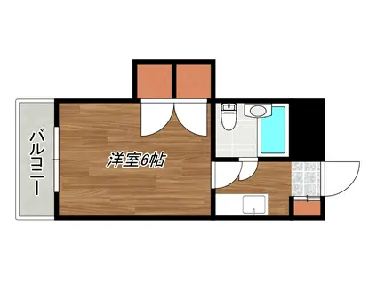 クリスタルコート328(1K/1階)の間取り写真