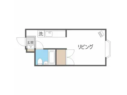 アークパレス桑園(ワンルーム/3階)の間取り写真