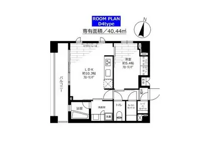 ステージグランデ錦糸町(1LDK/5階)の間取り写真