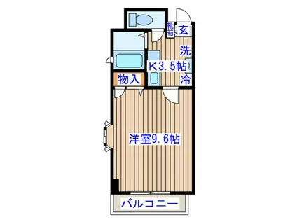 CHAYATOWN21(1K/4階)の間取り写真