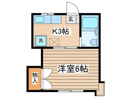 ハイツベラ(1K/1階)の間取り写真