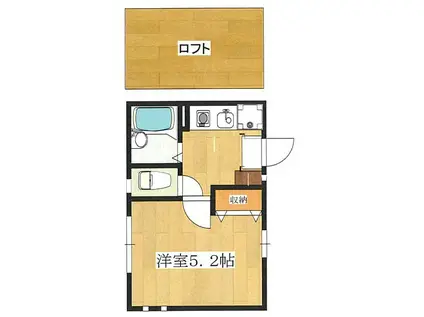 コンフォート赤羽(1K/1階)の間取り写真