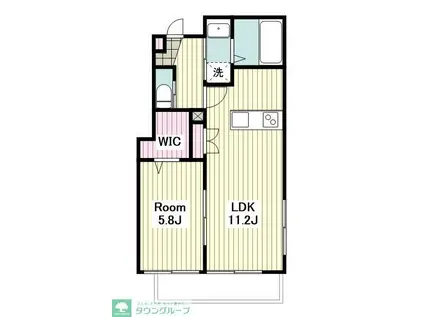 グラン メール(1LDK/1階)の間取り写真