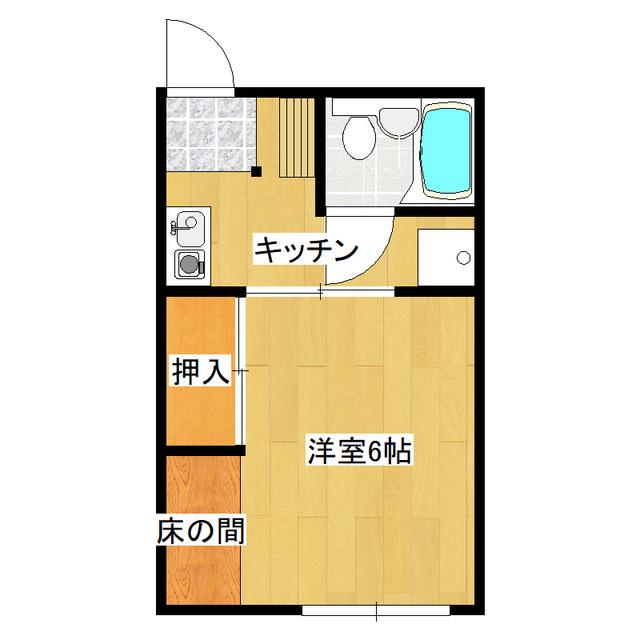 ベースネクサス(1K/1階)の間取り写真