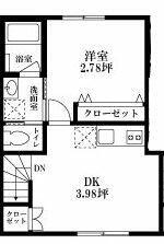 ユーアイホーム東日暮里(1LDK/3階)の間取り写真
