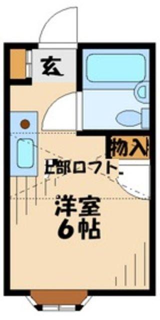 セシル01(ワンルーム/2階)の間取り写真