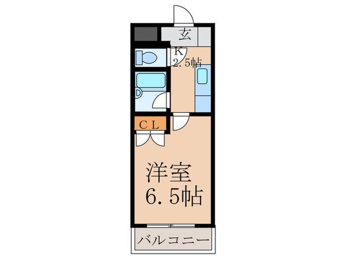 エトワールおばせ(1K/2階)の間取り写真