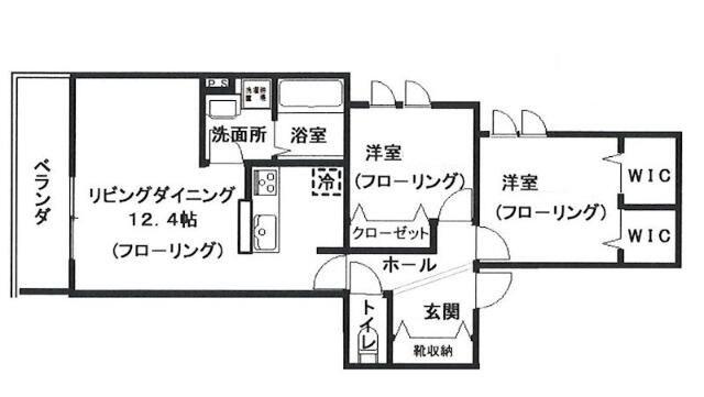 へーベルメゾン立石5丁目(2LDK/2階)の間取り写真