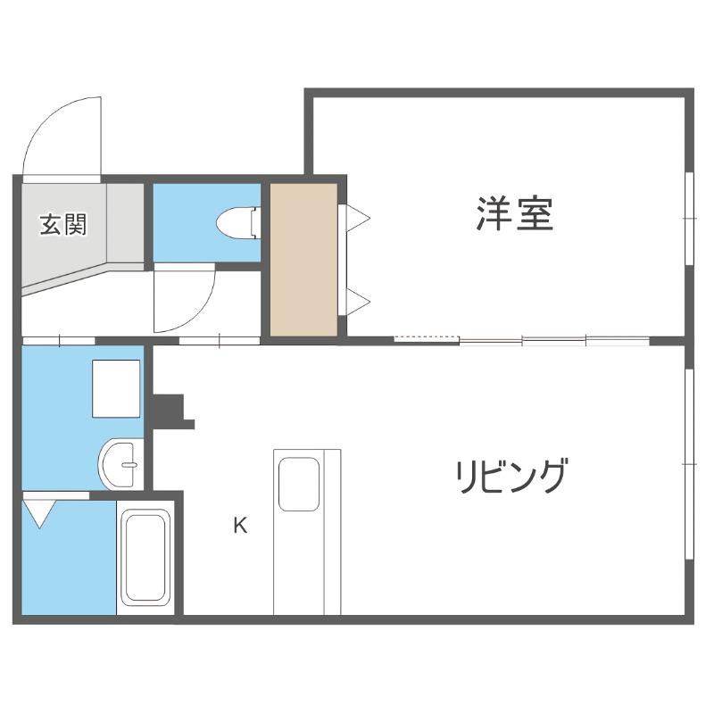 MARUYAMA RH HILLS(1LDK/1階)の間取り写真