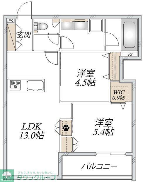 LS PLUS 豊玉中(2LDK/2階)の間取り写真