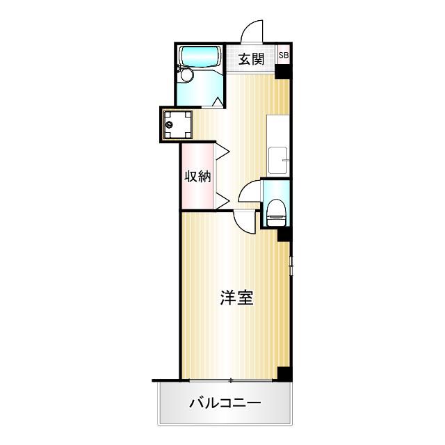 SATCビル(1K/4階)の間取り写真